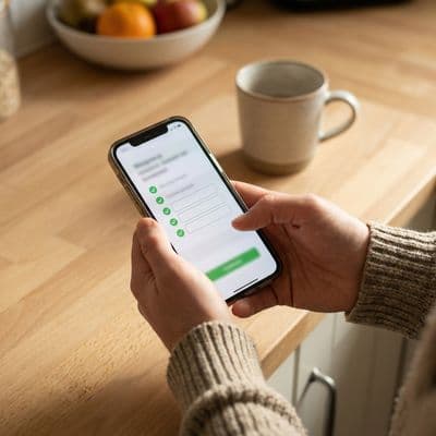 Küchenkonfigurator auf dem Smartphone